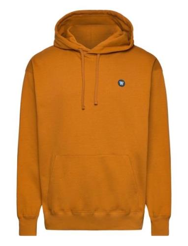 Cass Patch Hoodie Double A By Wood Wood Orange