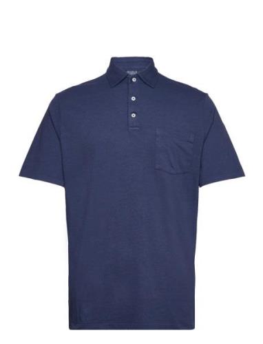 Classic Fit Cotton-Linen Polo Shirt Polo Ralph Lauren Navy