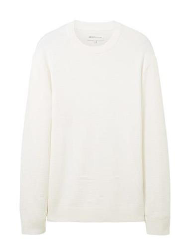 Structured Basic Knit Tom Tailor White