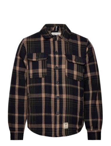 Connor Quilt Overshirt Fat Moose Brown
