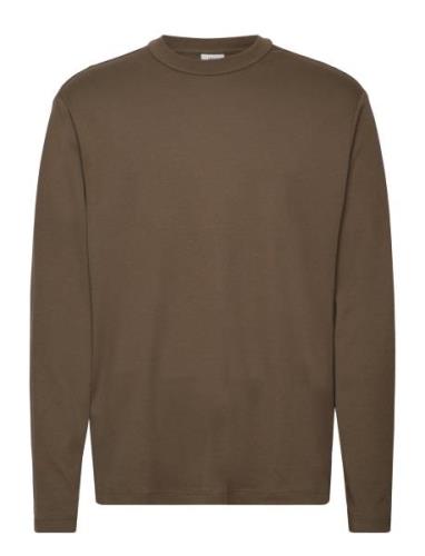 100% Cotton Long-Sleeved T-Shirt Mango Khaki