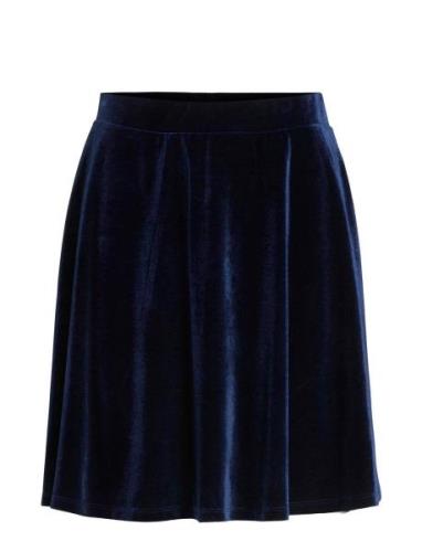 Vikatja Hw Short Velvet Skirt/Ka Vila Navy