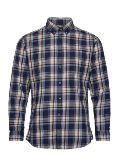 Slhslim-Dan Flannel Shirt Ls O Selected Homme Navy