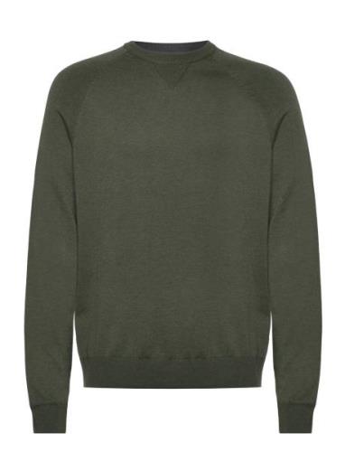 Fine-Knit Cotton Sweater Mango Khaki