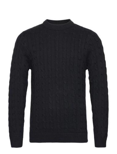 Slhryan Structure Crew Neck W Selected Homme Black