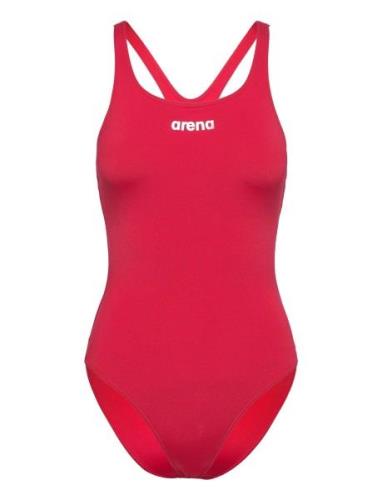 Women's Team Swimsuit Swim Pro Solid Asphalt-Black Arena Red