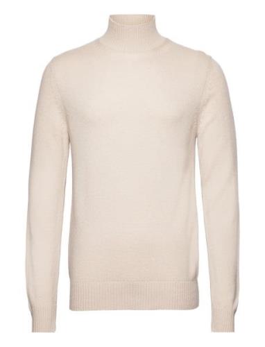 Slhnewcoban Ls Knit High Neck W Selected Homme Cream