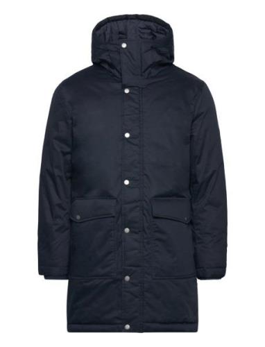 Slhdan Twill Parka O Selected Homme Navy