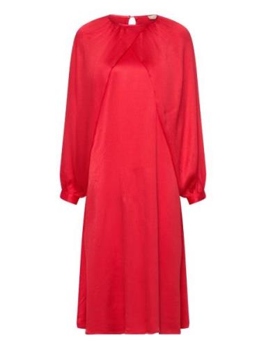 Slmela Dress Soaked In Luxury Red