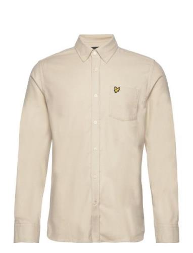 Plain Flannel Shirt Lyle & Scott Beige