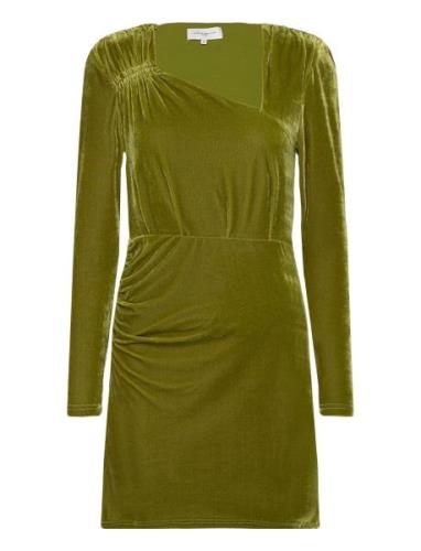 Cmvelvet-Short-Dress Copenhagen Muse Green