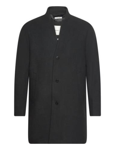 Three Button Wool Coat Tom Tailor Black