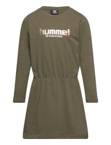 Hmlfreya Dress L/S Hummel Green