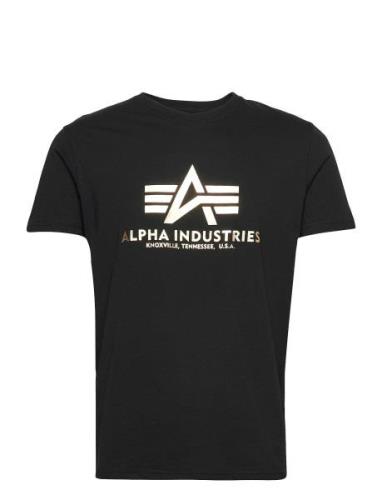 Basic T-Shirt Foil Print Alpha Industries Black