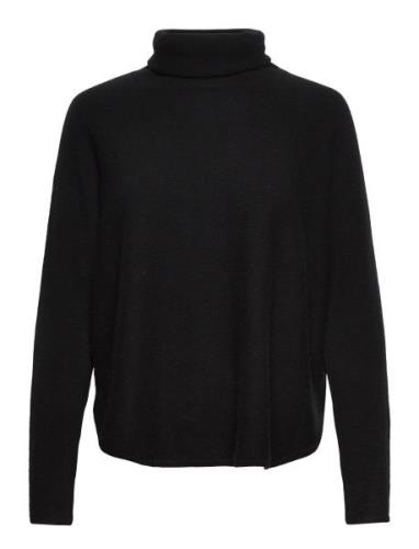 Curved Turtleneck Davida Cashmere Black