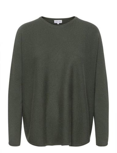 Curved Sweater Davida Cashmere Green