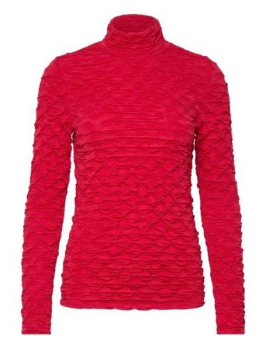Slfnancy Ls Roll Neck Top Selected Femme Red