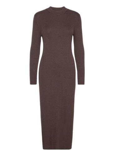 Slfeloise Ls Knit Dress Selected Femme Brown
