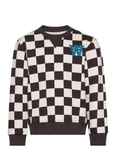 Rod Kids Checkered Sweatshirt Wood Wood Patterned