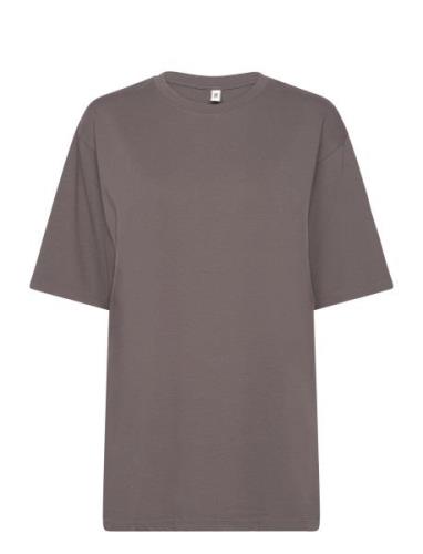 Esleaf Ss T-Shirt - Organic M Enkel Studio Grey