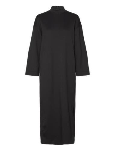 Slfjane Ls Ankle Dress Selected Femme Black