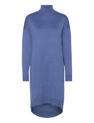 Srlea Rollneck Dress Knit Soft Rebels Blue