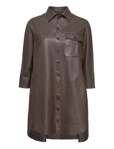 Chili Thin Leather Dress MDK / Munderingskompagniet Brown