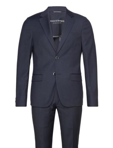 Bs Napa Slim Fit Suit Set Bruun & Stengade Navy
