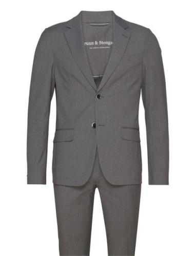 Bs Sonoma Slim Fit Suit Set Bruun & Stengade Grey