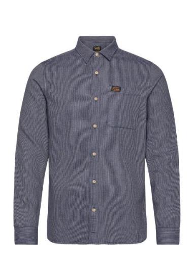 Cotton Workwear Ls Shirt Superdry Blue