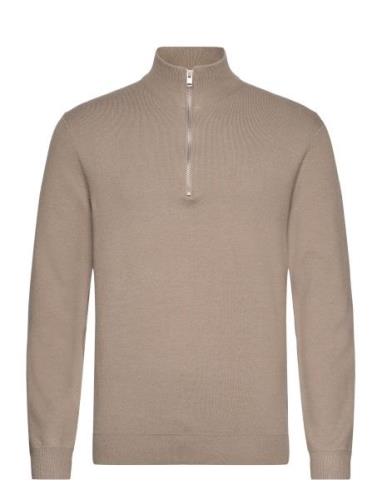 Ecovero Half Zip Knit Lindbergh Beige