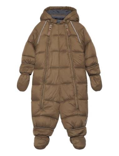 Puff Baby Suit W Acc Rec. Mikk-line Khaki