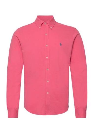 Featherweight Mesh Shirt Polo Ralph Lauren Pink