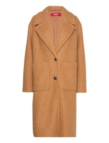 Women Coats Woven Regular Esprit Casual Brown