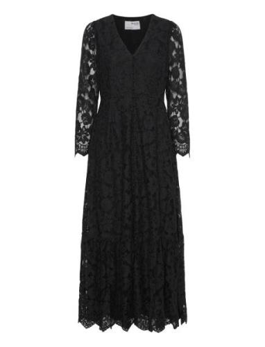 Slftara Ls Ankle Lace Dress B Selected Femme Black