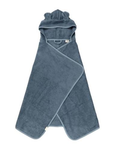 Hooded Junior Towel - Bear - Blue Spruce Fabelab Blue