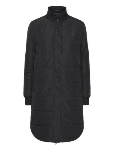 Cassidy W Long Puffer Jacket Weather Report Black