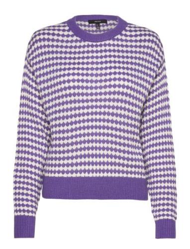 Vmgabi Ls O-Neck Pullover Ga Bf Vero Moda Purple