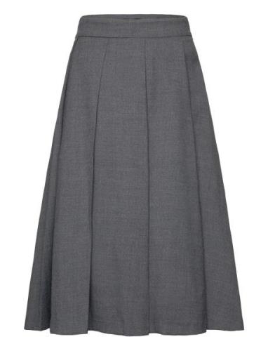 Plank Midi-Skirt Mango Grey