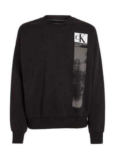 Brushstroke Crew Neck Calvin Klein Jeans Black