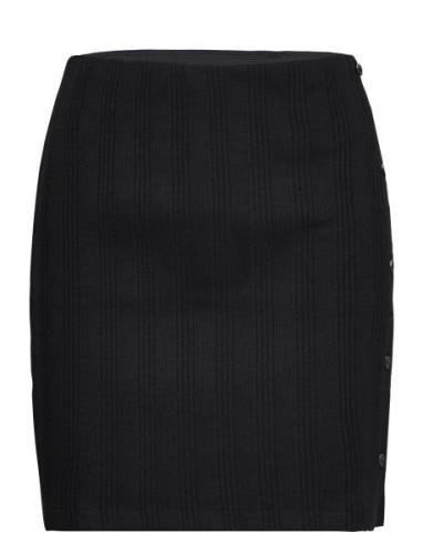 Badge Rib Elongated Skirt Calvin Klein Jeans Black