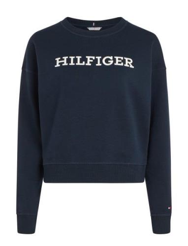 Reg Monotype Emb Sweatshirt Tommy Hilfiger Navy