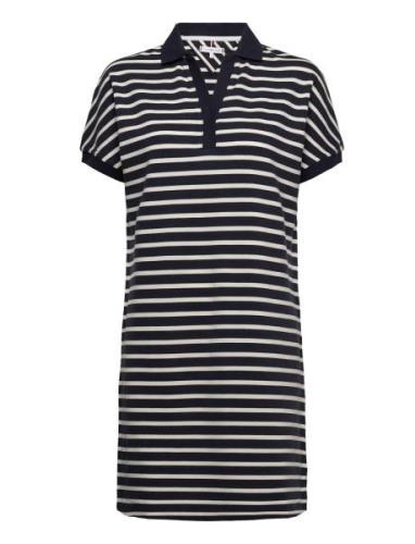 Relaxed Lyocell Polo Knee Drs Ss Tommy Hilfiger Navy