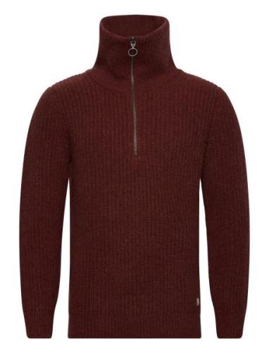 Sweater Zip-Up Collar Héritage Armor Lux Burgundy