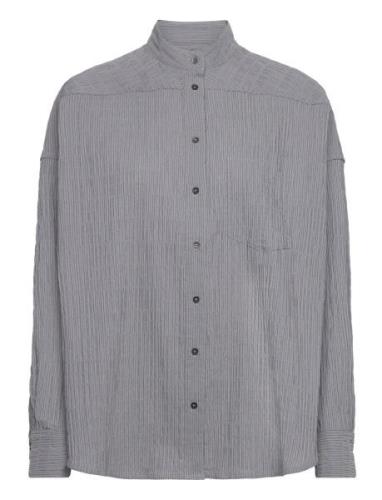 Crinckle Pop Fran Shirt Mads Nørgaard Grey