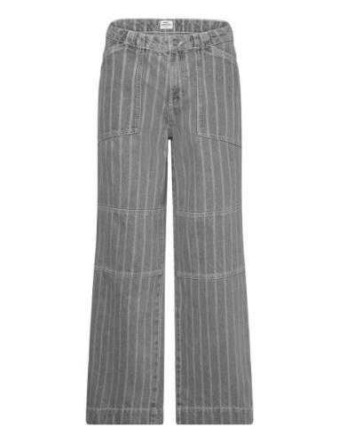 Grey Stripe Denim Krauer Jeans Mads Nørgaard Grey