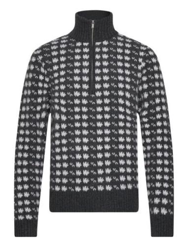 Castle Nordic Pattern Half Zip HOLZWEILER Grey