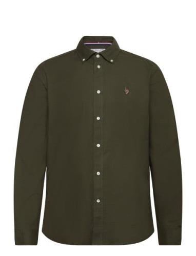 Uspa Shirt Esmar Men U.S. Polo Assn. Khaki