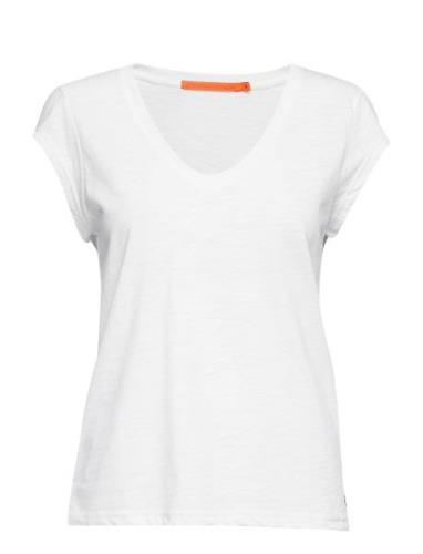 Cc Heart Basic V-Neck T-Shirt Coster Copenhagen White