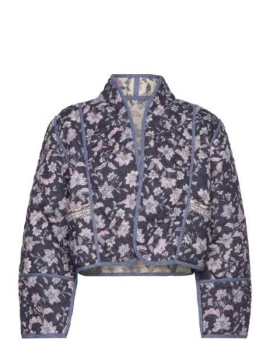Quilted Reversible Jacket Mango Navy